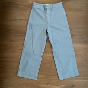Madewell Slim Emmett Wide Leg Crop Pants